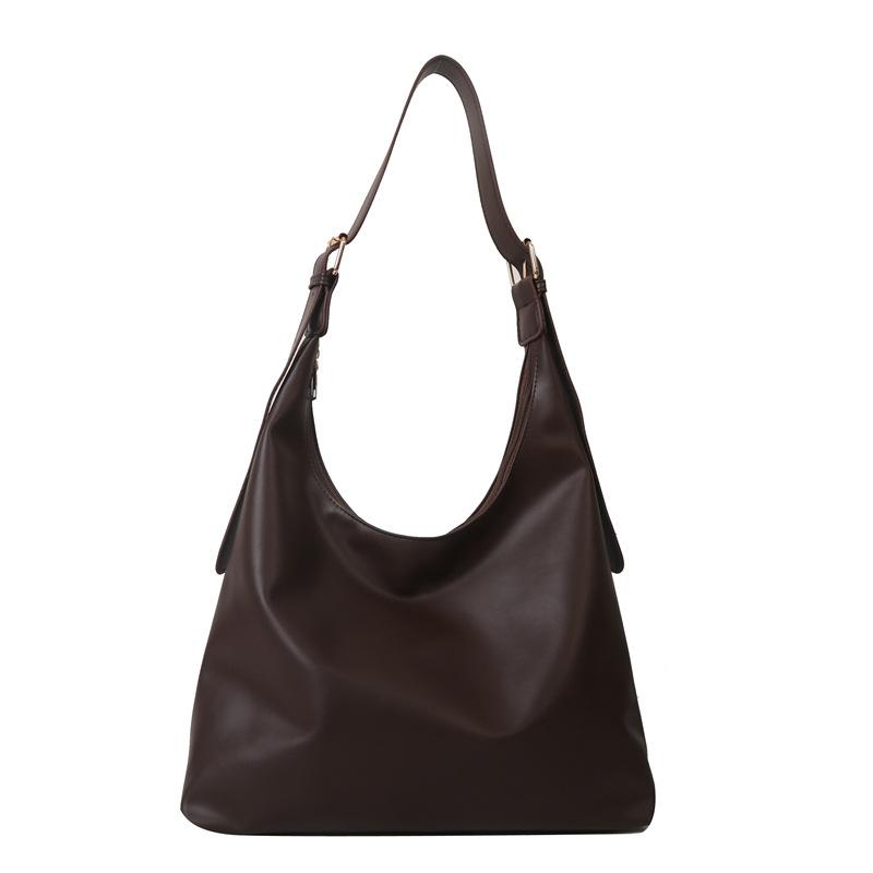 Large capacity tote bag fashionable versatile solid color temperament handbag bag underarm bag shoulder bag commuter women's bag