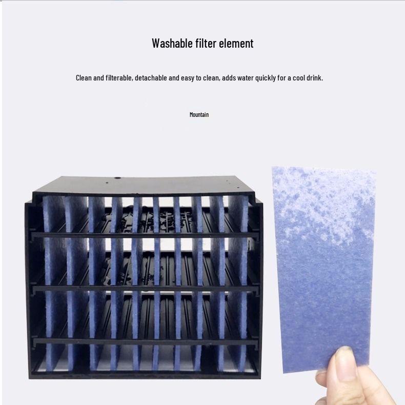 Mini USB Desktop Air Conditioner Fan with Spray Feature