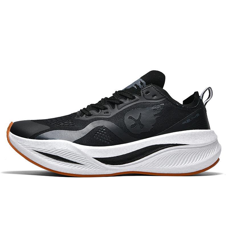 

Sneakers 2024 new shoes carbon plate couple running shoes spring and summer men and women the same couple tide shoes casual shoes 44 чёрный