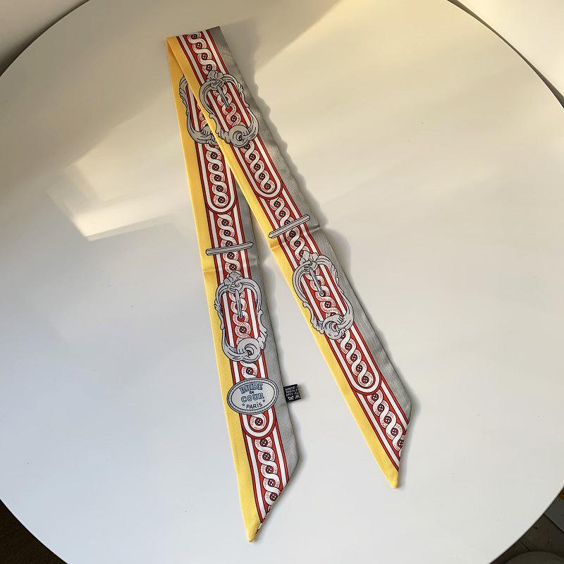 2024 Silk Twilly Scarf: Stylish Ribbon for Bag Handles & Hair
