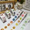500 Labels Per Roll Cute Cartoon Christmas Sticker Tape for Handmade Envelope Waterproof Sealing