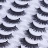 20 Pairs Dense Cross-Style False Eyelashes with Hard Stem - Large Capacity, Free Shipping