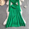 Autumn Winter Women Brand Designer Runway Party Dresses Full Sleeve Knitted Sweater Long Midi Pullover Fishtail Dress