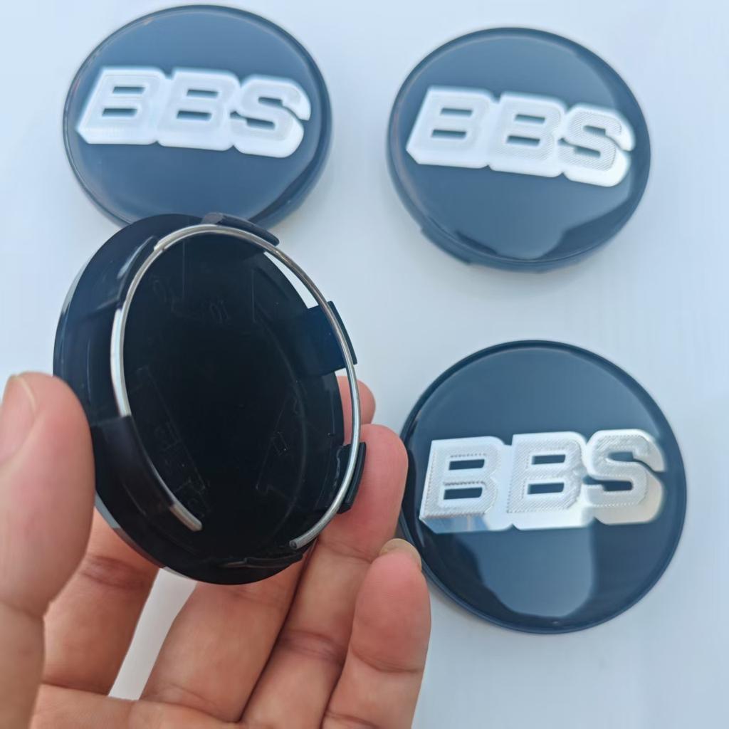 QXV2  4pcs BBS Emblem hub caps 68mm 75mm Acrylic PMMA Planar Surface BBS Car Wheel Hub Center Cap Hub For Car Center HubCaps