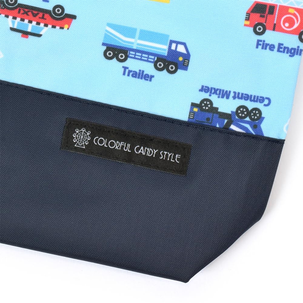 COLORFUL CANDY STYLE Large Drawstring Gym Clothes Bag Name with Handle and Throttle Working NL600800 (with Tag), Gusset, Water-Repellent, No-Iron,