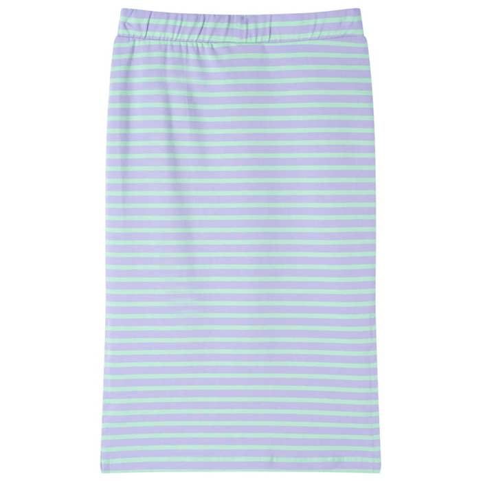 Children's Straight Skirt with Bright Mint Stripes 92/104/116/128/140