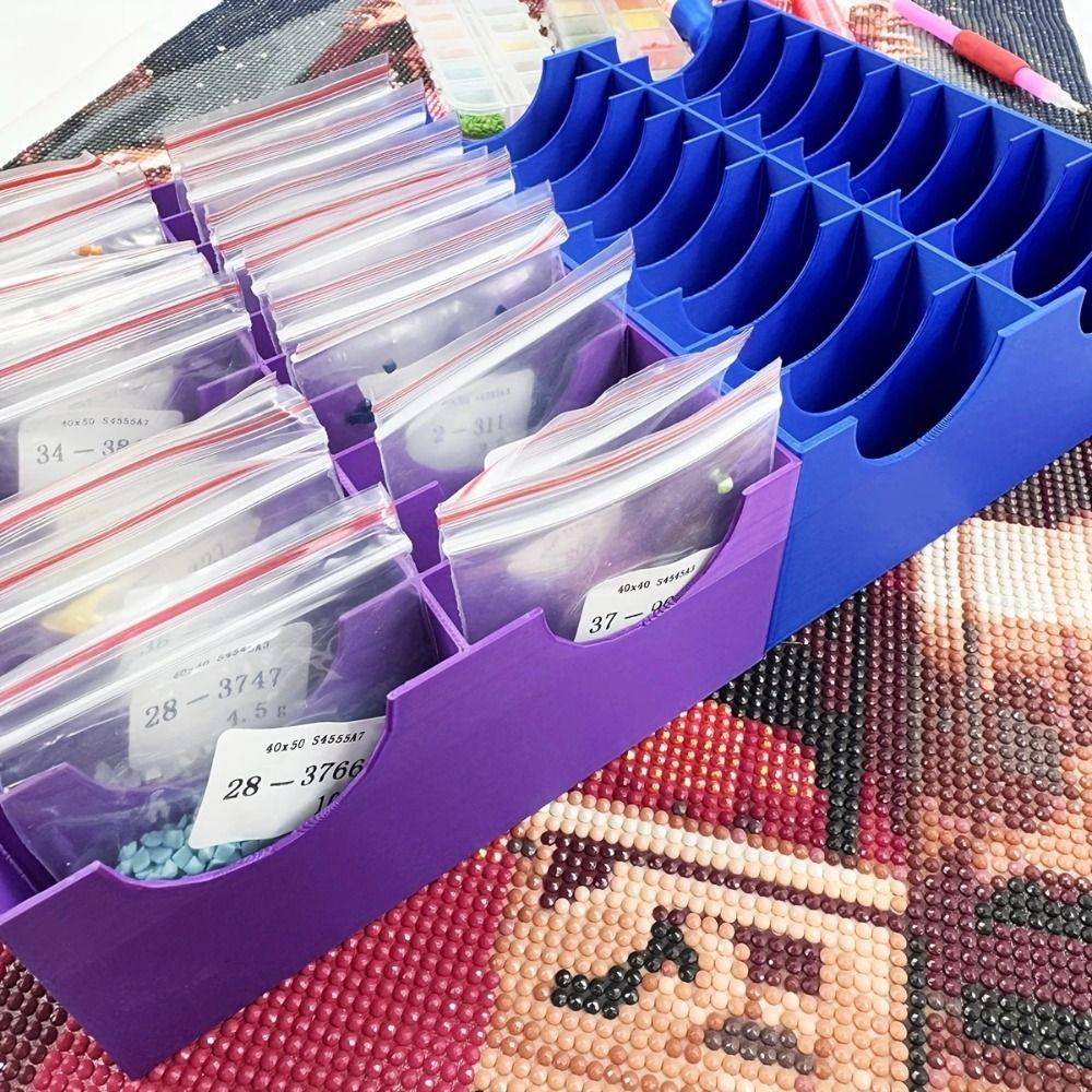 Multifunkční uzavíratelné sáčky Diamond Art Úložný box na příslušenství k nástrojům na malování diamantů
