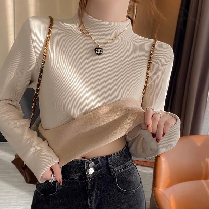 

Yuzhaolin Women s Thermal Mock Neck Base Layer Top XL (115-130 lbs)