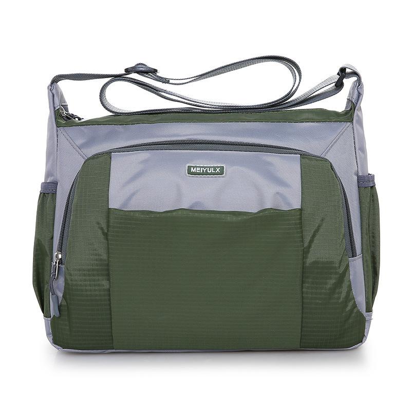 

Nylon Waterproof Unisex Shoulder Bag Sports Bag Crossbody Bag 32*10*22cm армия зеленый