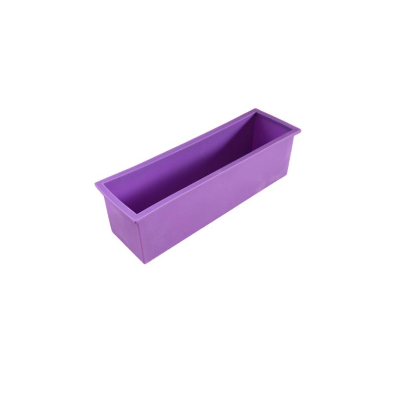 Rectangular Silicone Soap Mold & Wood Box for DIY Cold Process Soap Making (1200g Capacity)