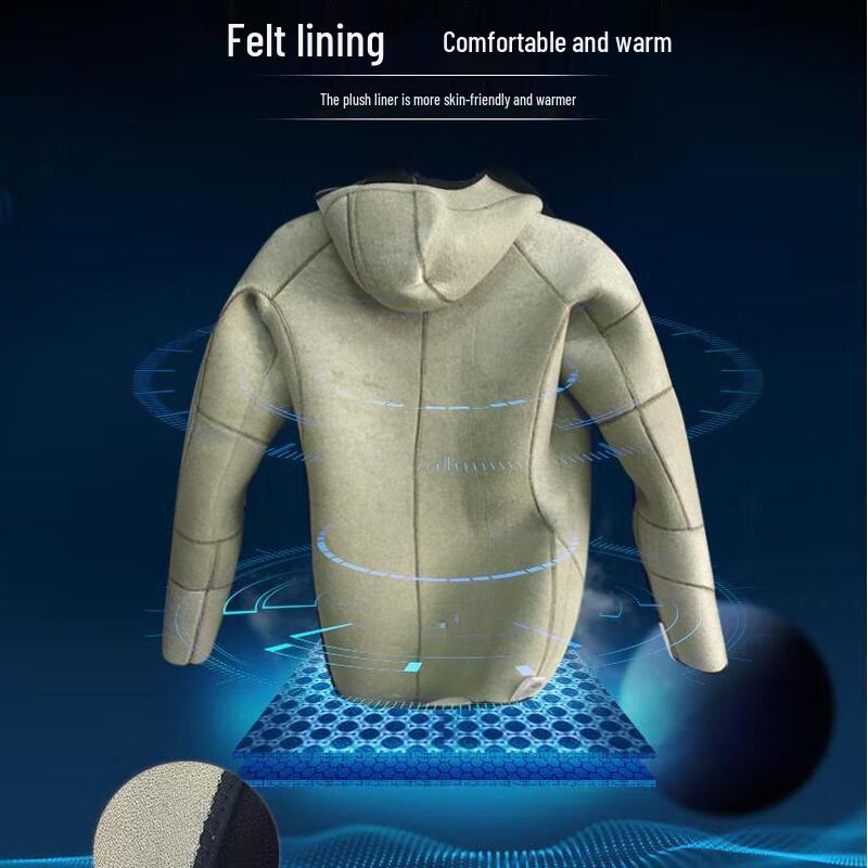SBART 5mm Rubber Scuba Diving Wetsuit Set
