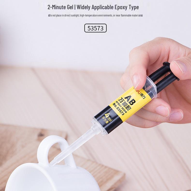 Deli 53573 Multi-functional Epoxy Resin Glue for Metal, Stone, Porcelain, and Wood