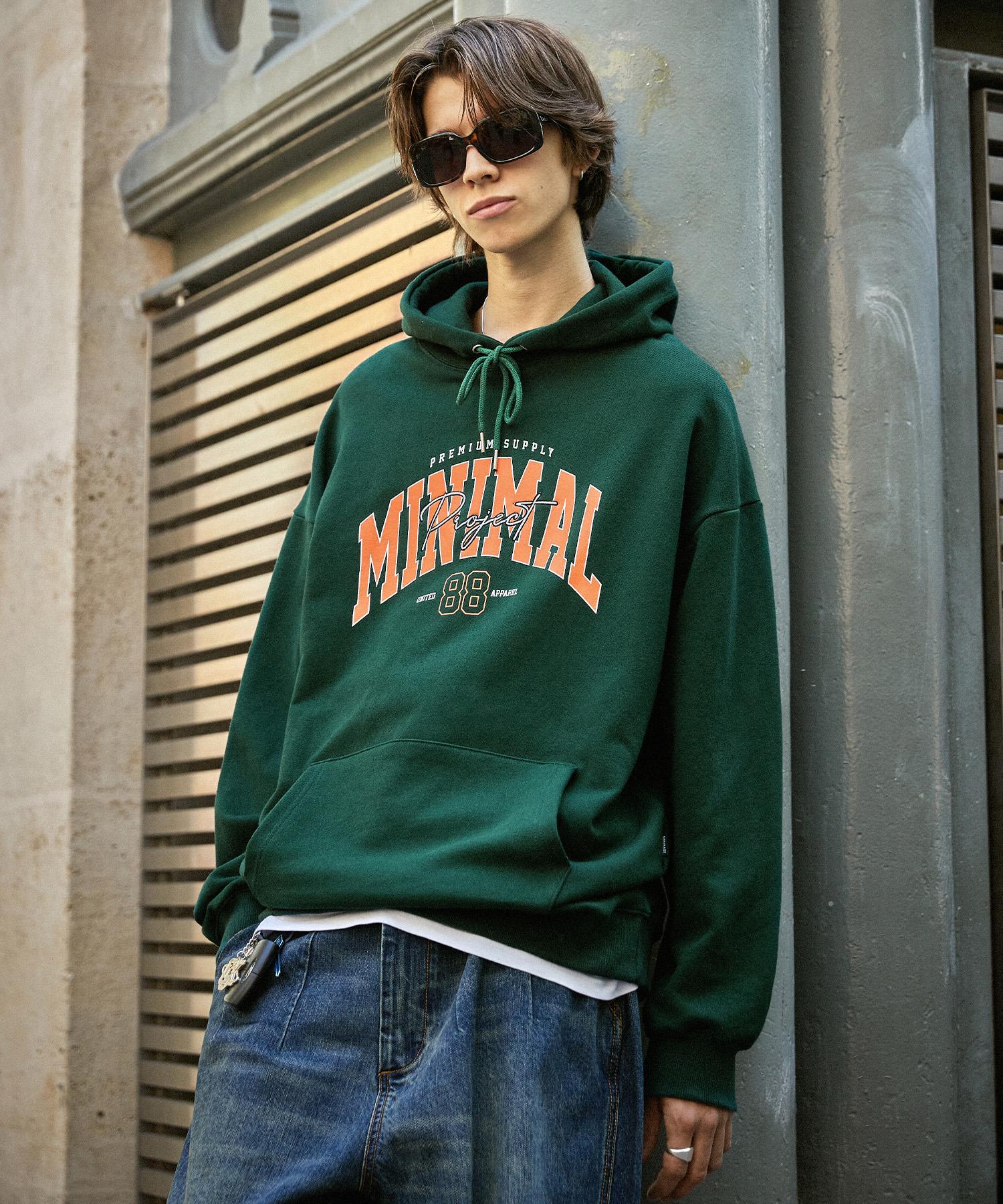 Minimal Project Minimal Arch Logo Oversized Hoodie Mht122 [Green] Green/M