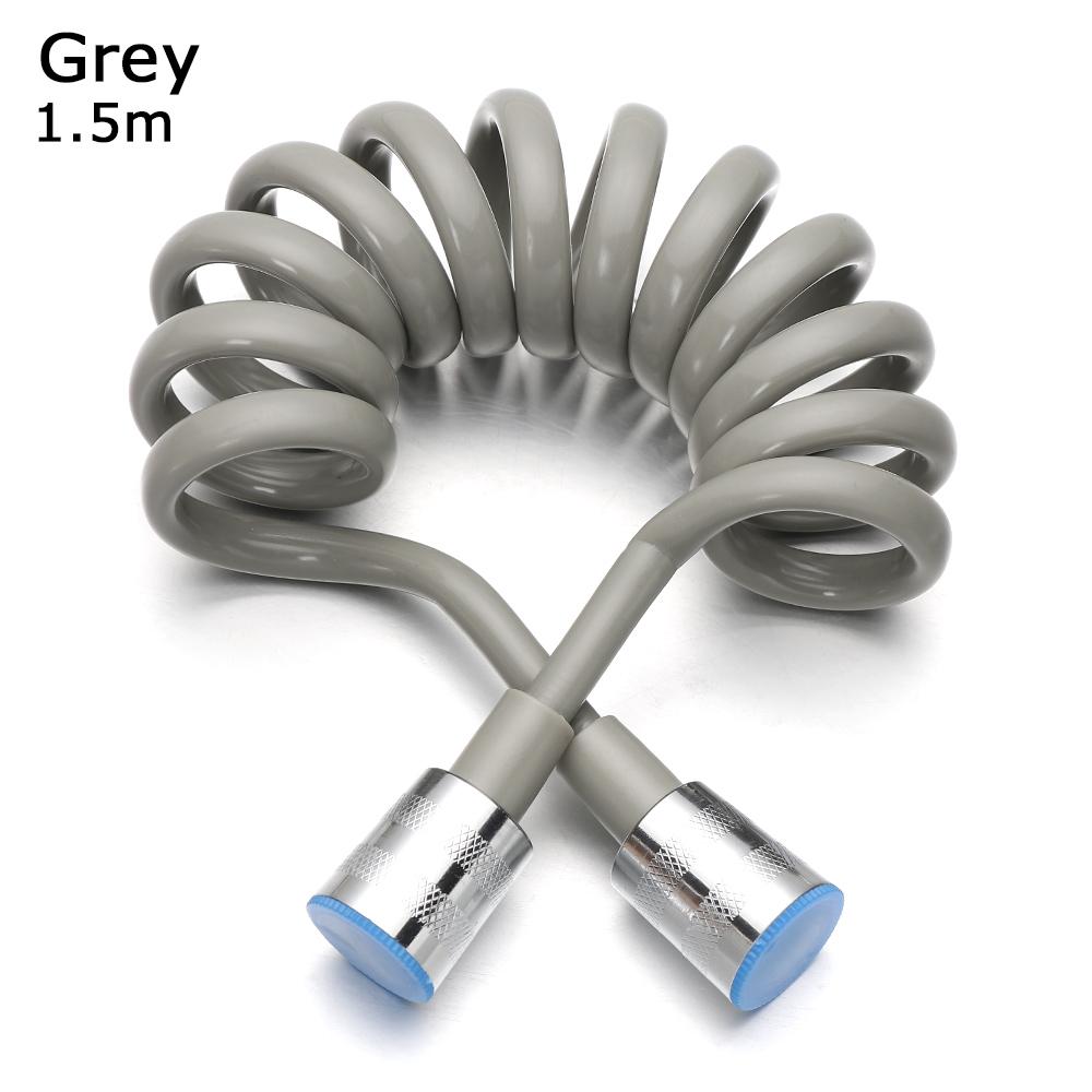 1.5/2/3Meter Spring Shower Hose Bath Sprayer Connect Pipe Retractable Water Plumbing Bathroom Accessories Home Hardware