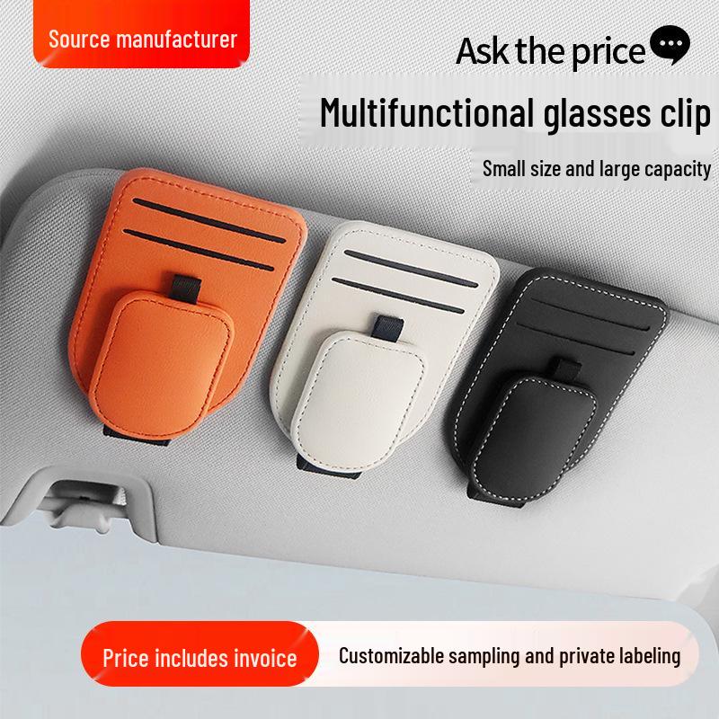 Multifunctional Sun Visor Sunglasses & Card Holder Clip