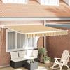 VidaXL Automatic Retractable Awning Striped Multicolor 350x250 Cm 3330305