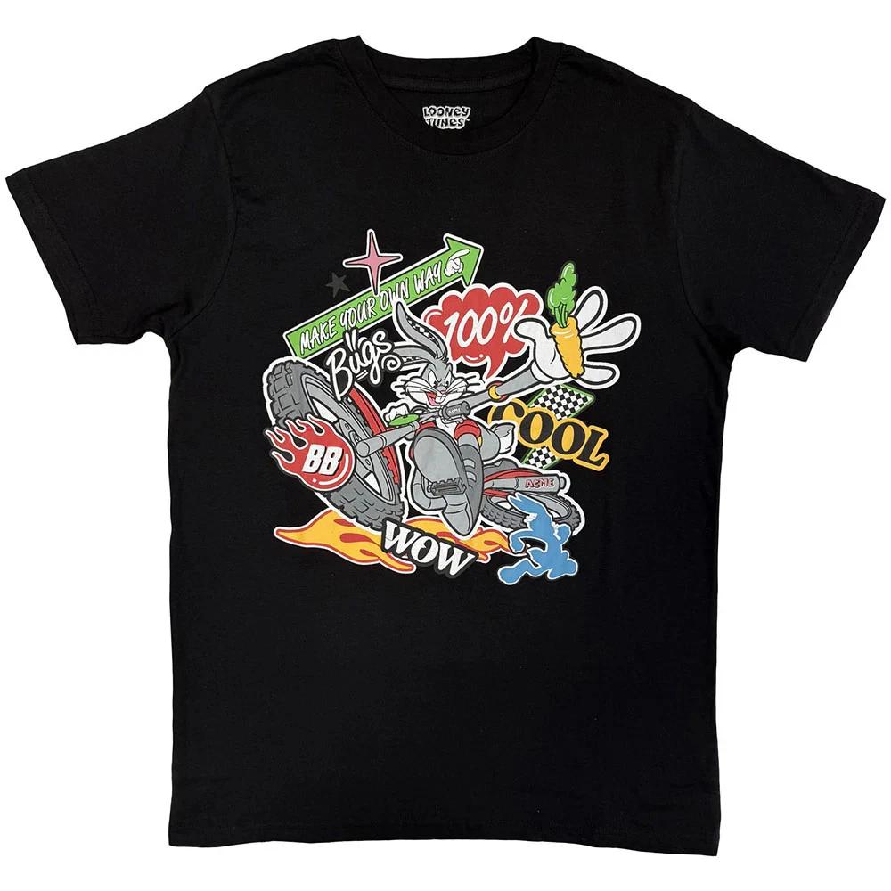 Looney Tunes T-Shirt: Cool Bugs Bunny (Black) OFFICIAL NEW M