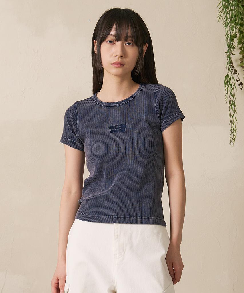 FDR Sulfar Washing Rib Muscle Short Sleeve Black