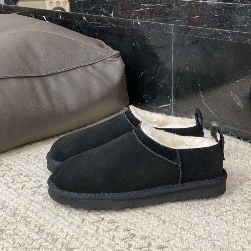 

Sangpo зимние сапоги овчина мех интегрированный зимний новый супер мини теплый короткий голенище шерсть снежный хлопок женская обувь утолщенный 40 чёрный