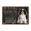 A House Is Not A Home Without A Dog Plaque, Vintage Metal Tin Signs, Bar, Cafe, Home Decor, Springer Spaniel, Wall Art Poster