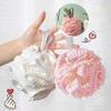 Soft Mesh Bath Sponge Balls Skin Cleaning Brush Shower Puff Body Cleaner Exfoliating Scrubbers Bath Flower Bathing Accessories