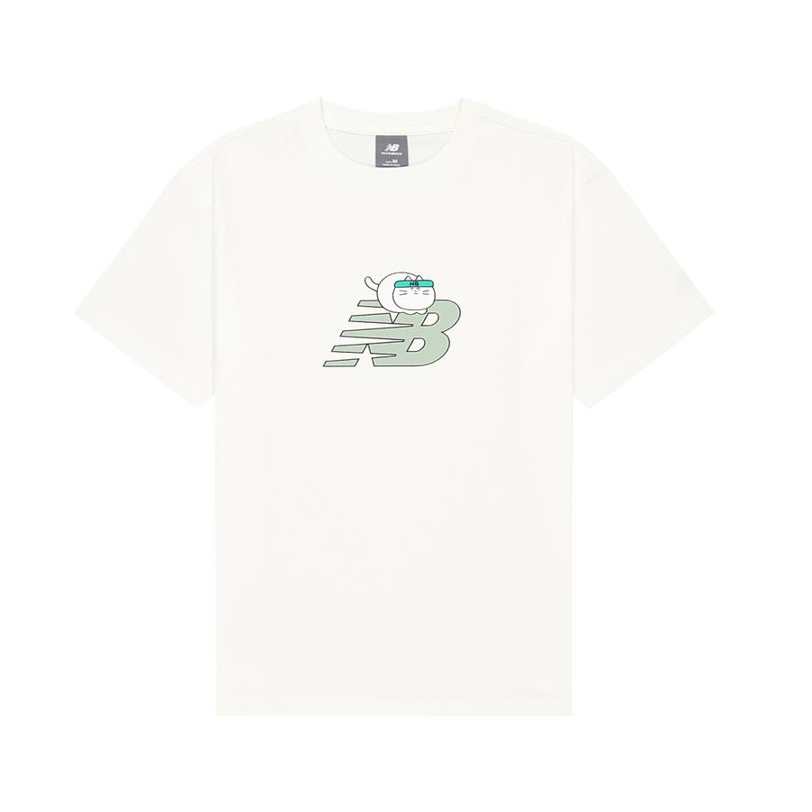 

New Balance T Shirt Unisex Sea Salt White AMT52340-SST S