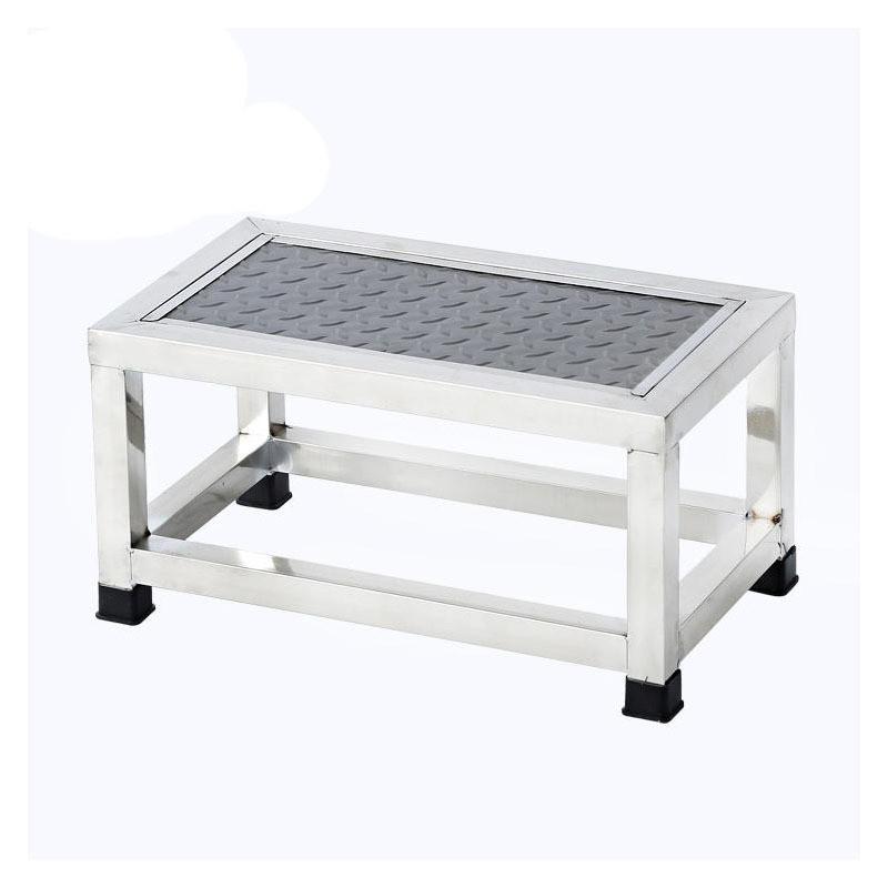 Stainless Steel Single Double-layer Footstool Ladder Household Indoor Two-step Ladder Hospital Small Staircase Step Stool