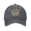 Retired  retireUnisext Worked Whole Life for This Baseball Cap Sun Fishing Wholesale Washed Hats FeUnisex Unisex Snapback Cap