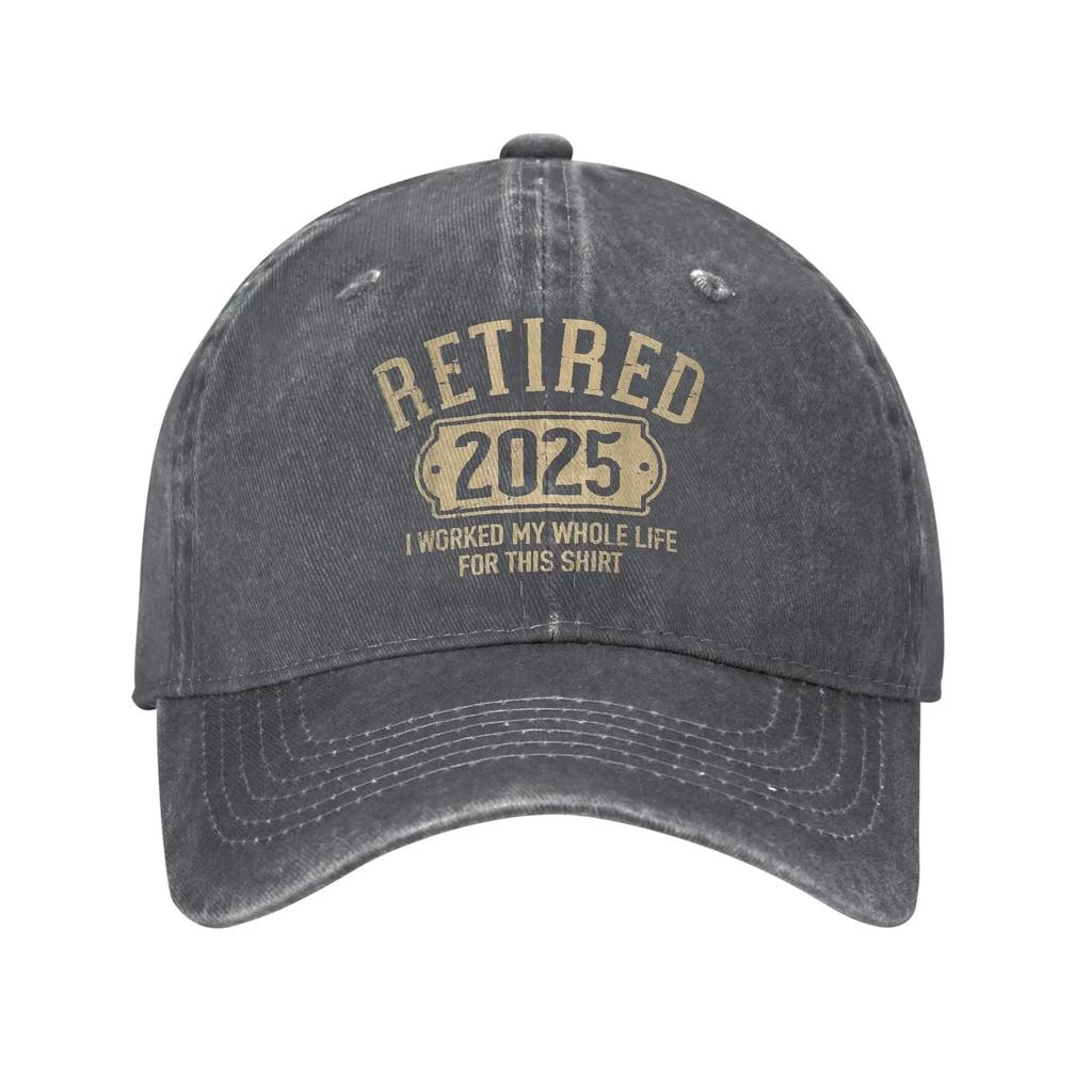 Retired retireUnisext Worked Whole Life for This Baseball Cap Sun Fishing Wholesale Washed Hats FeUnisex Unisex Snapback Cap
