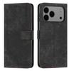 For iPhone 17 Pro Max Stand Case Imprinted Lines Leather Phone Cover