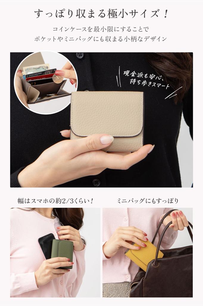 [GRAV] Dames Mini Portemonnee van Echt Leer, Compact [Geen Dikke Portemonnees Meer] [Verbazingweerd Opbergvermogen x Schattig Tweekleurig 7 Kleuren] Zacht Echt Leer