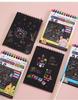 Regnbågs Magisk Skrap Papper Set för Barn Konst Skrapning Målning Leksak DIY Graffiti Bok Barn Montessori Pedagogiska Leksaker Gåvor