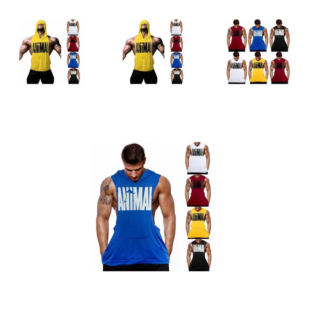 Premium Quality Men Gym Bodybuilding Stringer Clothing Hoodie Tank Muscle Shirt Vest Tops