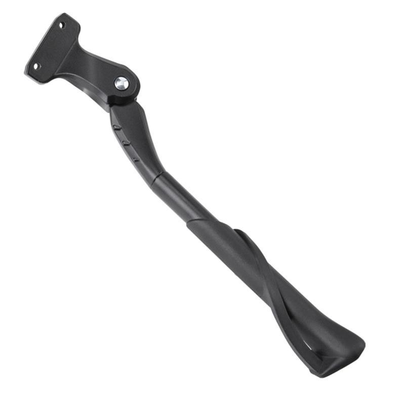 Vinabo Béquilles de vélo Réglable en Alliage d'aluminium,Hauteur avec Pied en Caoutchouc Antidérapant,Béquille Velo Laterale,Support pour vélos 24-27 pouces, BMX, VTT, 700c-Noir