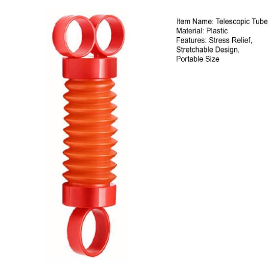 Finger Telescopic Tube Finger Fidget Toy Kids Teens Adults Stress Relief Stretchable Tube Fingertip Sensory Toy Occupational Therapy Hand Exerciser