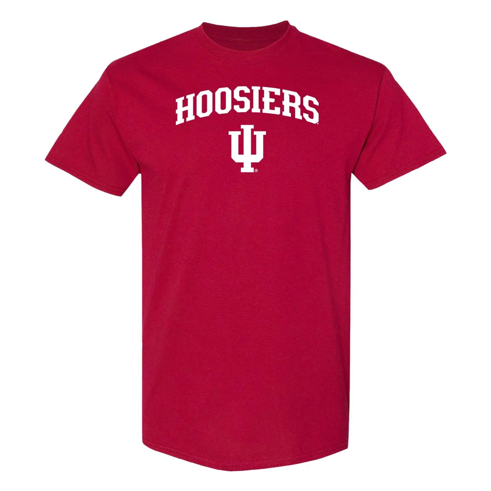 Indiana Hoosiers Mascot Arch Logo T-Shirt - Cardinal 3XL