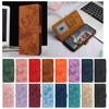Leather Phone Case For Motorola Moto G55 G56 G57 G62 G67 Power G73 G75 G84 G86 Power G Play E15 E13 Embossing Print Wallet Cover