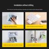 YIXI Wall-Mounted Mop Holder with Hooks
