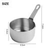 High Temperature Resistant Sauce Pan 100ML Stainless Steel Pot for Easy Use