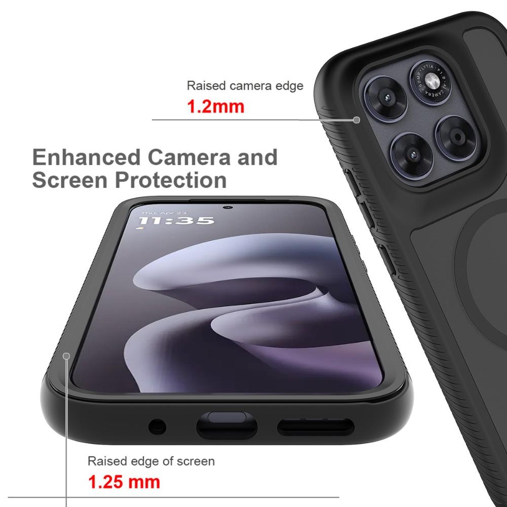 G87 G77 G67 G17 G06 G56 G86 Power 5G Ładowanie Bezprzewodowe Magnetyczne Tylna Klapka do Motorola Moto G86 Power G15 G35 G55 G 77 Zderzak Capa
