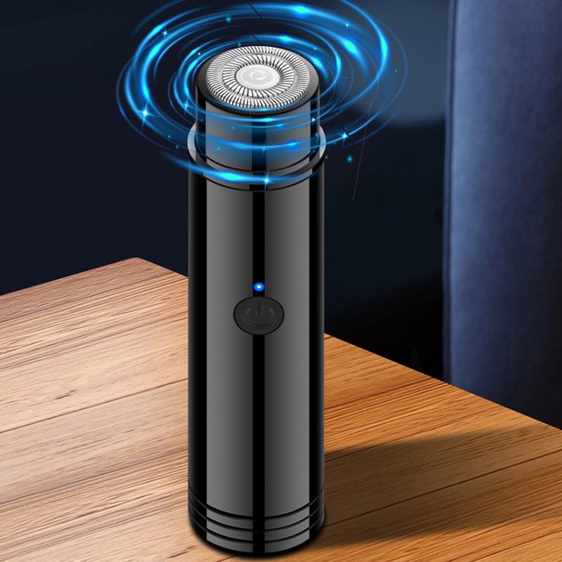 Mini přenosný elektrický holicí strojek s automatickým ovládáním, nabíjení přes USB, pro obočí, horní a dolní rty, tváře, bradu a krk