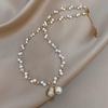 2025 Peanut Pearl Pendant Necklace: Elegant Light Luxury Choker for Women