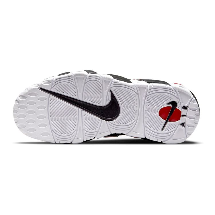 Nike Air More Uptempo GS Black University Red Kids Sneakers White DM3190-001