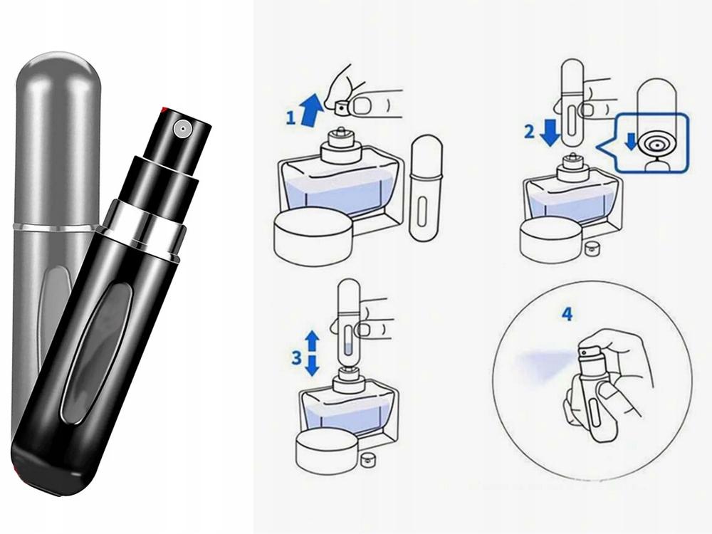 Atomizer Podróżny Czarny (1000) Gab_A