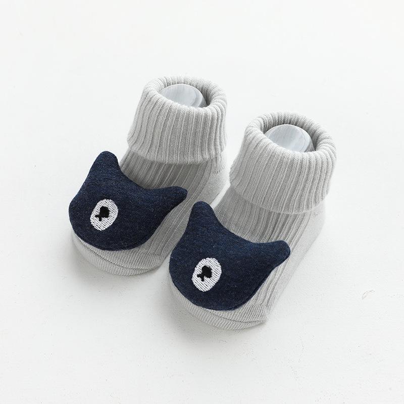 Cartoon Baby Mid-Tube Socks - Autumn/Winter Non-Slip Loose Fit