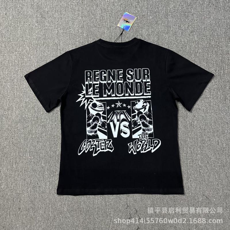 New High Street Corteiz Alcatraz Fun Letter Print Men's and Women's Casual Short Sleeve T-Shirt