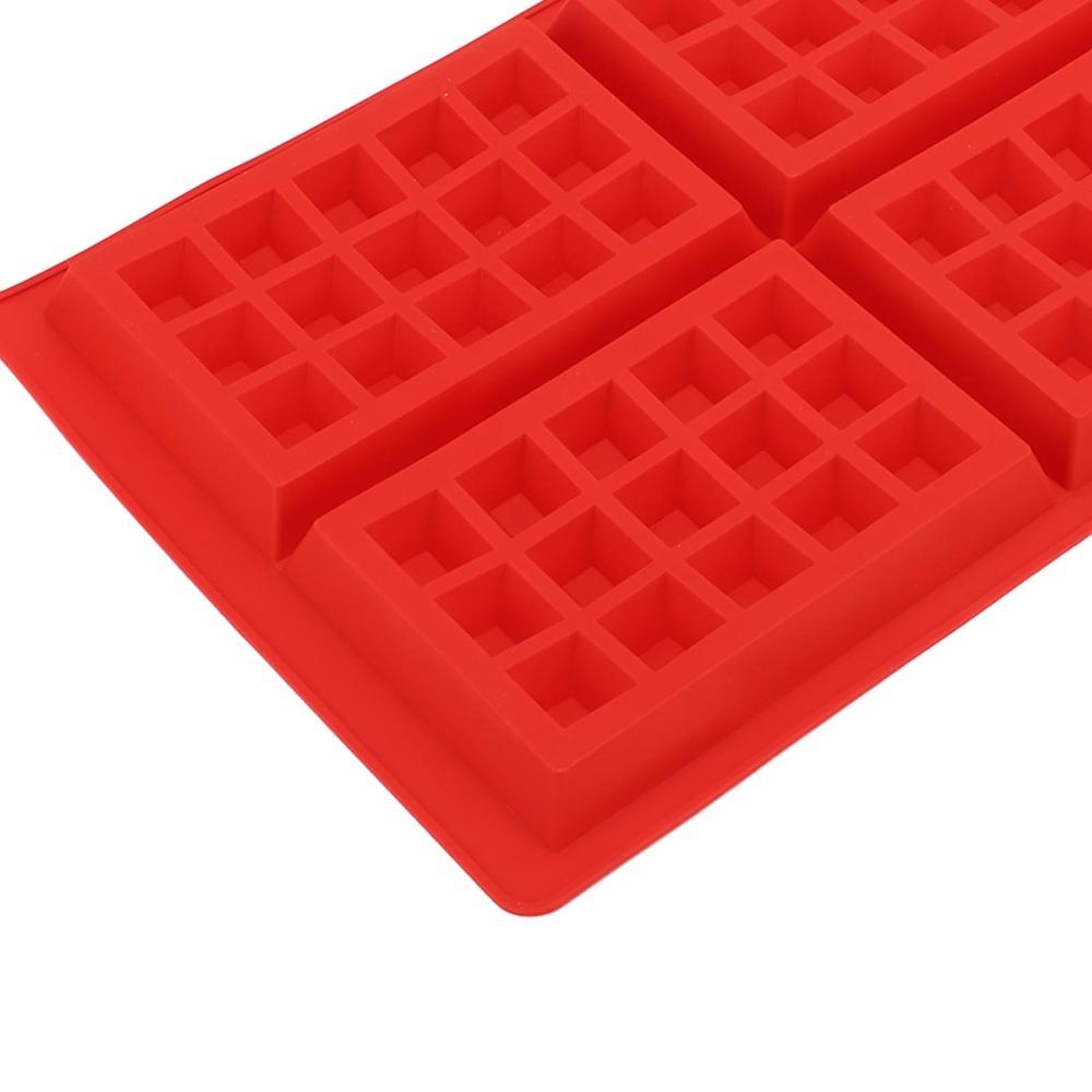 Nonstick Waffle Silicone Mold Easy Demoulding Silicone Waffle Mold Baking Mold DIY Baking A