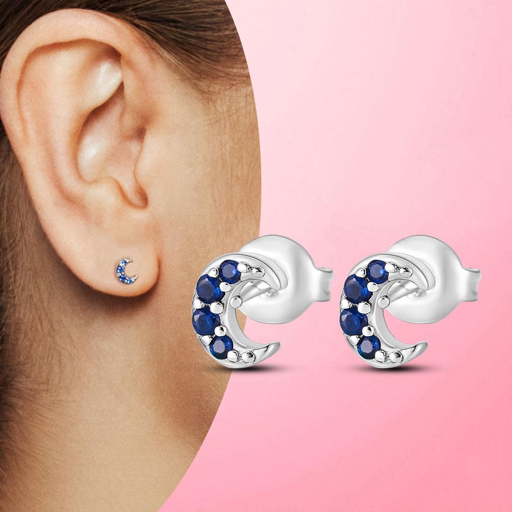 Earrings Silver 925 Earrings Geometric Stud Earrings for Women Wedding Party Korean Style Earings S925 Fine Jewelry  Trend