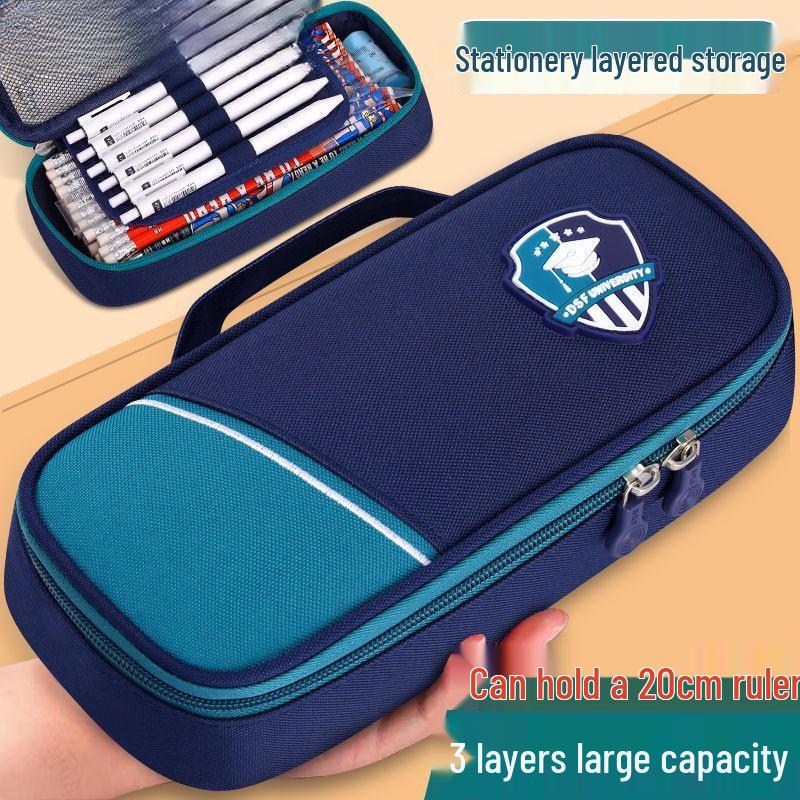 Koreanischer Bleistiftetui mit großem Fassungsvermögen für Schüler – Einfaches Design, Kostenloser Versand