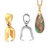 10/20 Stück Edelstahl Charms Anhänger Clips Verschlüsse Klemmenöse Clip Für Halskette Anhängerverbinder DIY Schmuckherstellung Zubehör